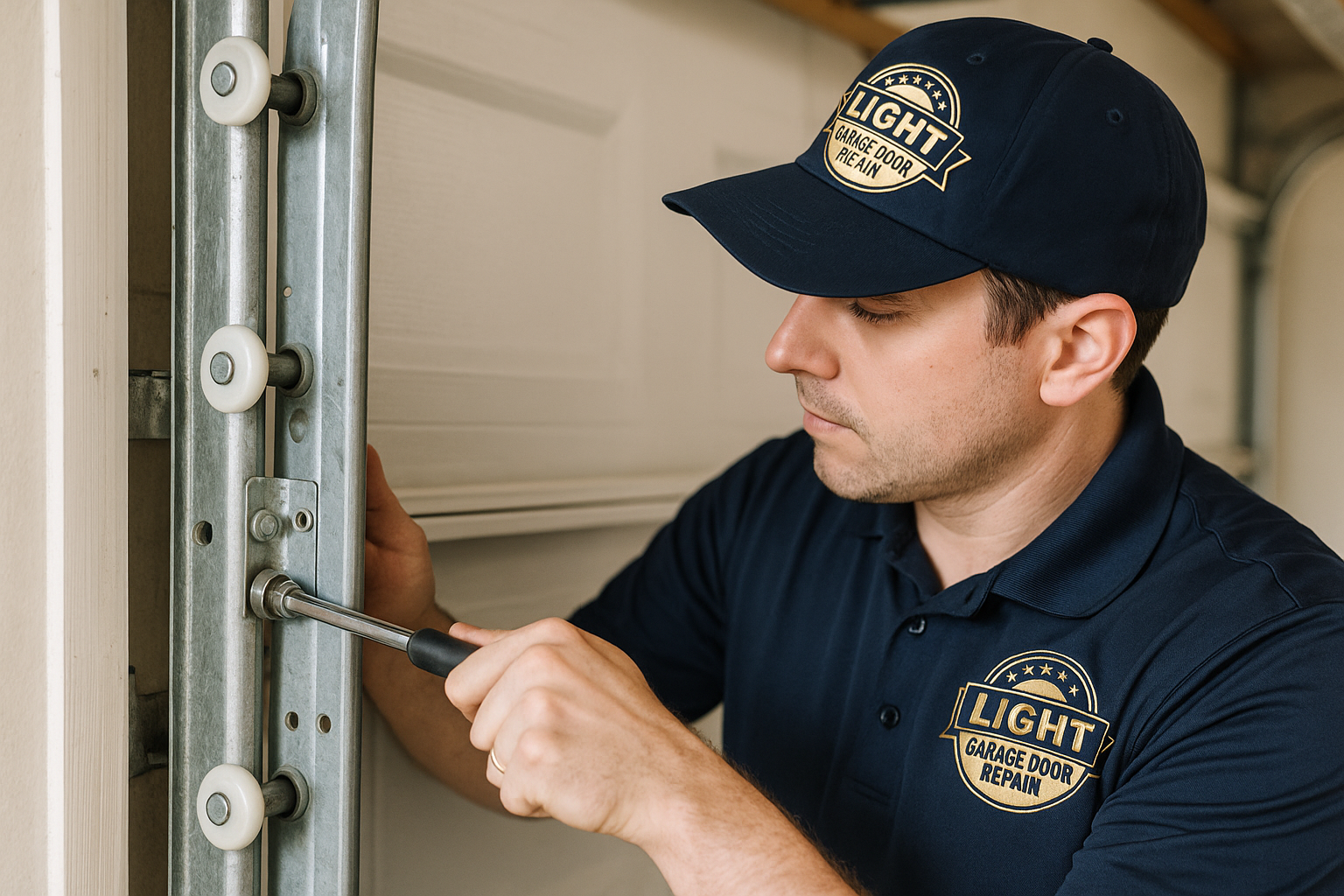 Garage Door Track Repair in Wakefield